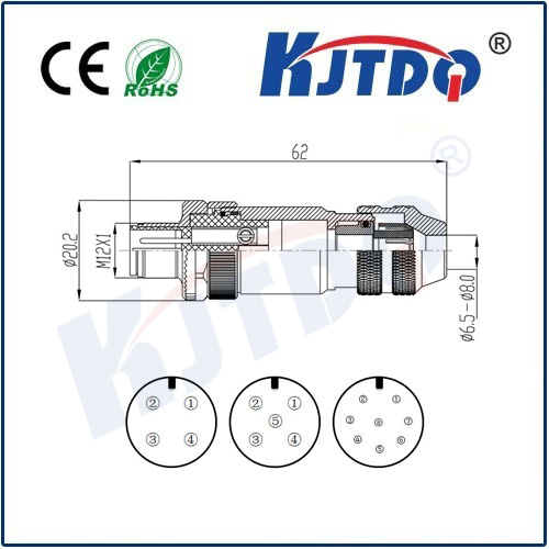 M12連接器 A型-現(xiàn)場(chǎng)接線式(組裝)系列 金屬屏蔽